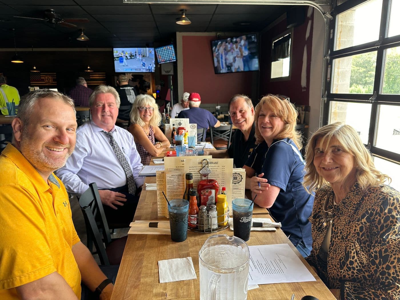 Members at lunch