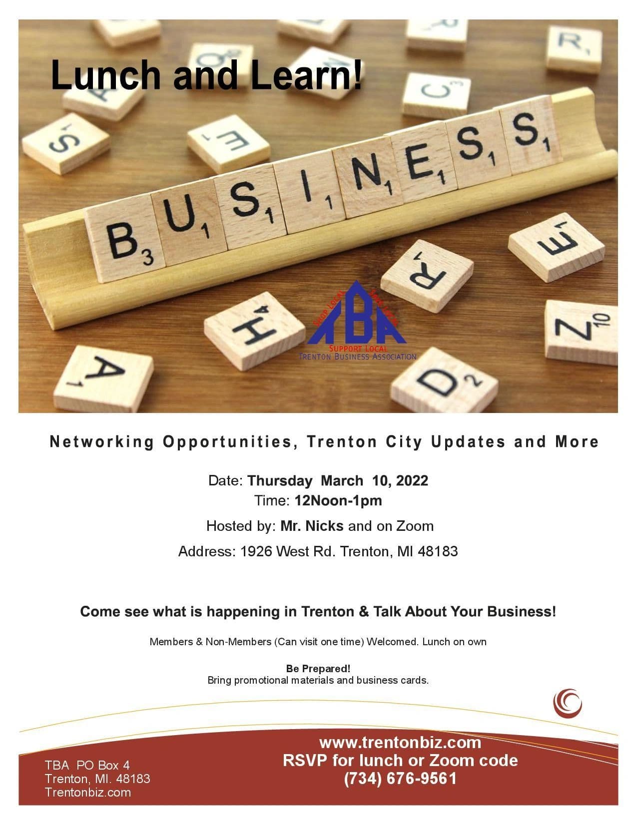 Member education sessions between the monthly lunches.