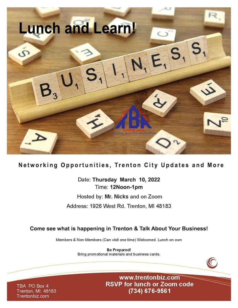 Member education sessions between the monthly lunches.